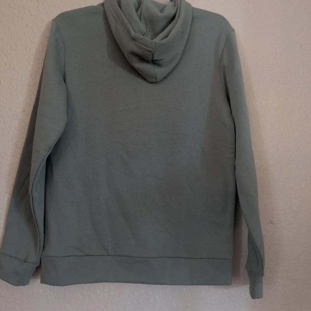 Adidas Golf Mens Hoodie Moss Green Logo Pullover Sweatshirt Medium
